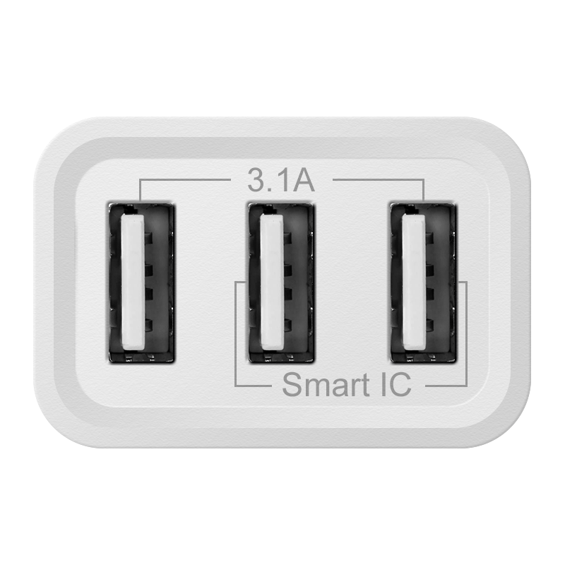 Defender UPA-31 белый, 3xUSB, 5V/3.1А, фото 5