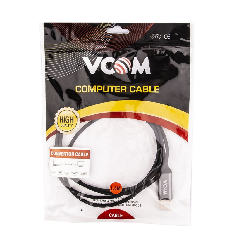 VCOM USB 3.2 Type-C (m) - DisplayPort (m), фото 2