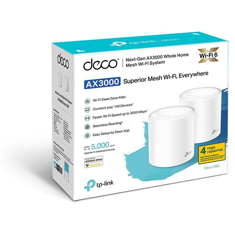 TP-Link Deco X60(2-pack), фото 3
