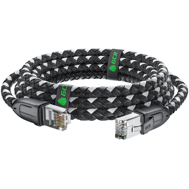Greenconnect RJ45(m) - RJ45(m) Cat.6 3м черно-белый, фото 6