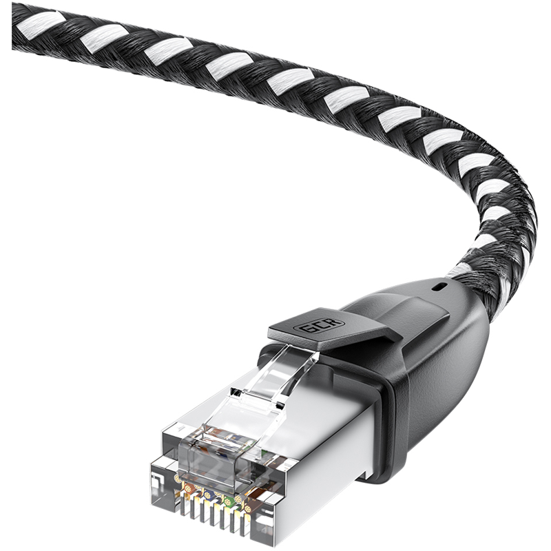 Greenconnect RJ45(m) - RJ45(m) Cat.6 3м черно-белый, фото 2