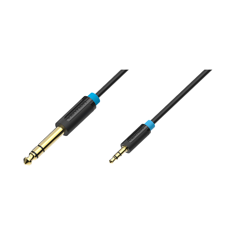 Кабель Vention jack 6.5 mm(m)/mini jack 3.5 mm(m) - 2 м (BABBH), фото 4
