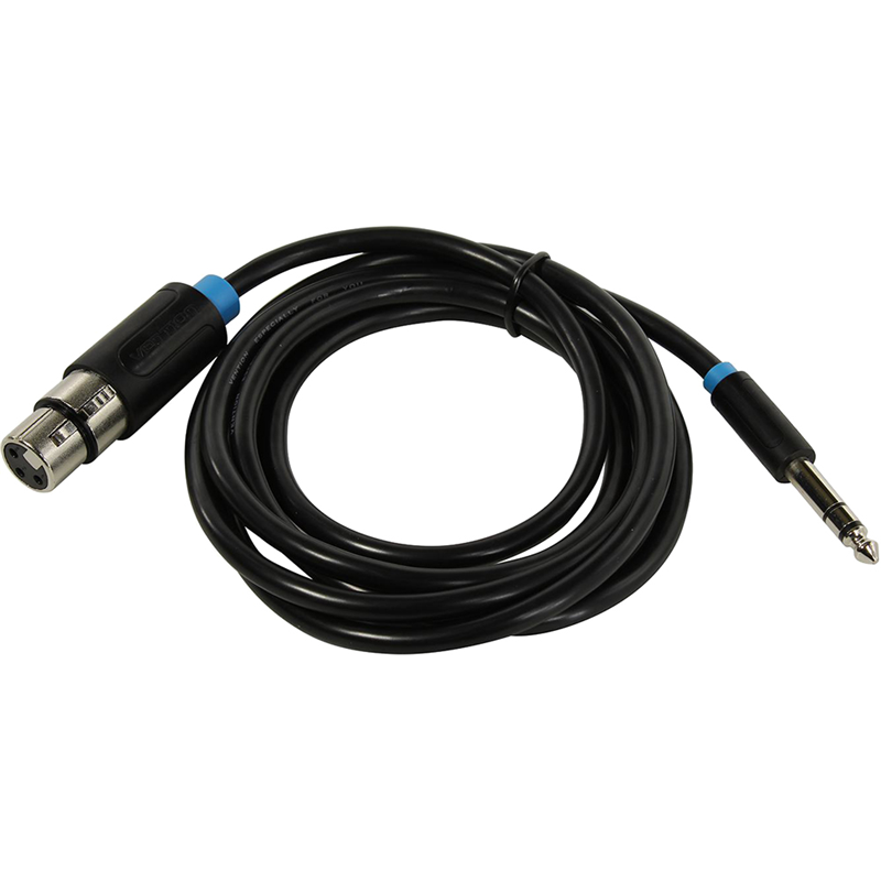 Кабель Vention jack 6.5 mm(m)/XLR(f) - 2 м (BBEBH), фото 4