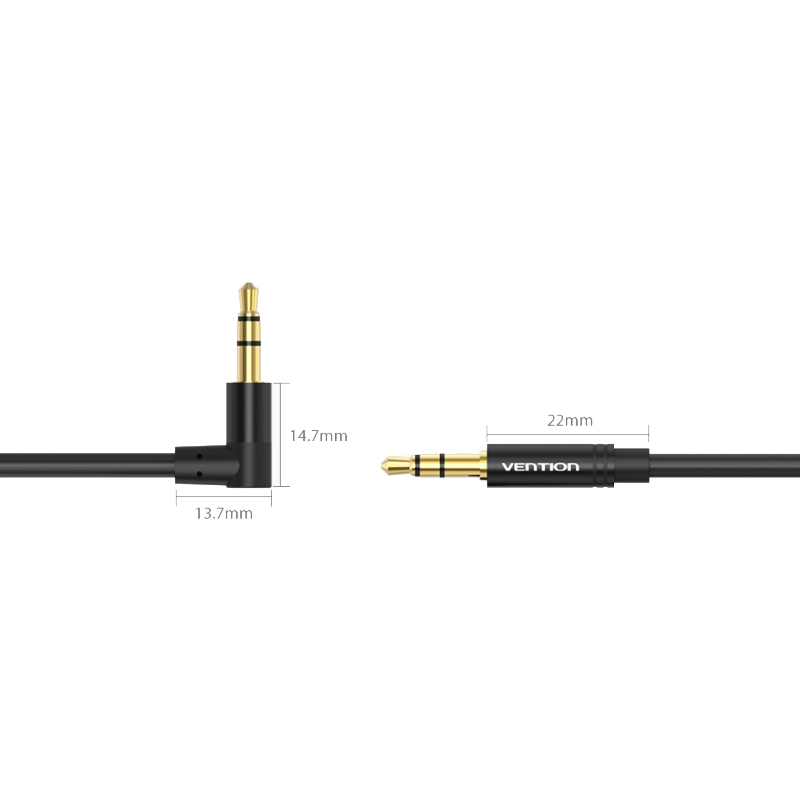 Кабель Vention mini jack 3.5 mm(m)/mini jack 3.5 mm(m) - 0.5 м (BAKBD-T), фото 4