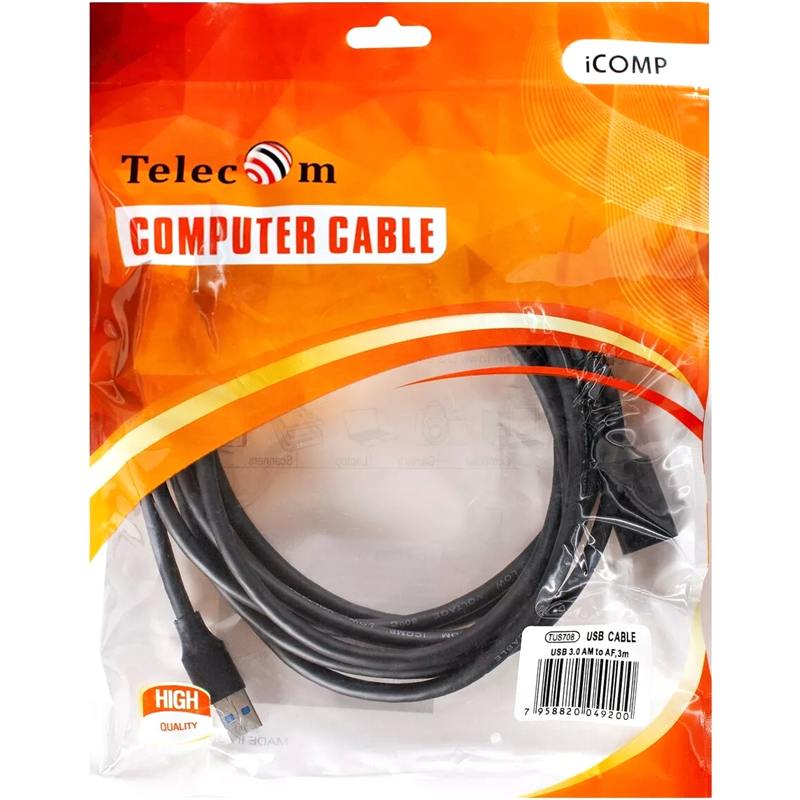 Кабель Telecom 3 м (TUS708-3M), фото 3