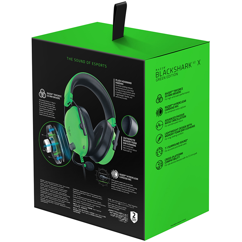 Razer Blackshark V2 X - Green, фото 6