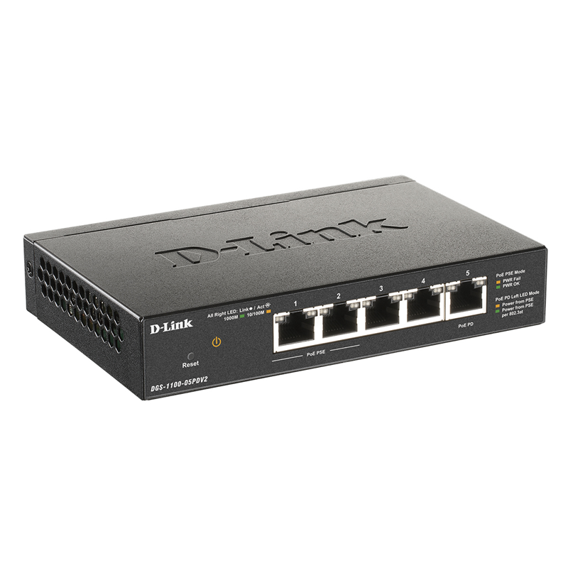 D-Link EasySmart L2 DGS-1100-05PDV2/A1A, фото 2